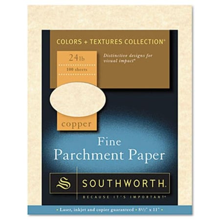 Southworth P894CK336 Parchment Specialty Paper; Copper; 24 Lbs.; 8.5 X 11; 100-Box